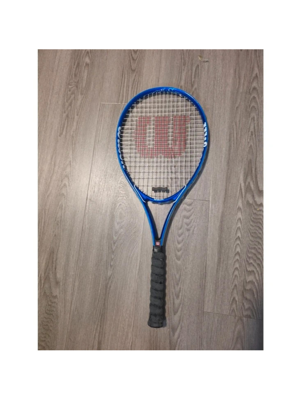 Wilson Blue Tennis Racket with Black Grip
